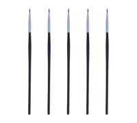 DOITOOL Set 5 Pennelli per Eyeliner e Labbra Neri, Applicatori per Rossetto e Maschera Labbra, Portatili e Precisi per Trucco Professionale e Uso in Viaggio Stili multipli
