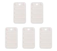 DOITOOL Set 5 Pezzi Spessori di Livellamento per Mobili in Plastica Colore Bianco, Accessori Antiscivolo per Gambe di Divano, Letto e Tavolo, Supporti Fai da Te per Uso Domestico