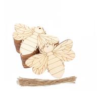 DOITOOL Set 50 Pezzi Api Legno Fette Incompiute Per Pittura Diy Materiale Naturale Leggero E Liscio Decorazioni Per Casa E Asilo Accessori Creativi Per Lavoretti Bambini