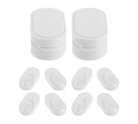 DOITOOL Set 6 Ganci Magnetici Bianchi in Abs per Telecomandi e Condizionatori, Montaggio senza Installazione, per Casa e Scrivanie
