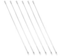 DOITOOL Set 6 Pezzi Bacchetta per Tende Verticali Ganci di Collegamento Asta Bianca in Pom per Apertura Inclinazione e Riparazione Tende da Finestra