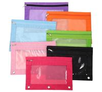 DOITOOL Set 7 Pezzi Astucci Portapenne Multifunzione Zip, Resistente All’usura, Alta Capacità, Per Uso Domestico e Scolastico