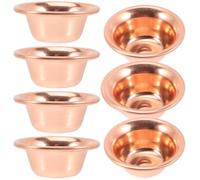 DOITOOL Set 7 Pezzi Ciotole in Rame per Offerta Buddhista, Ciotola Sacra Multifunzionale per Meditazione e Yoga, Decorazione Raffinata per Sala Yoga e Camera da Letto