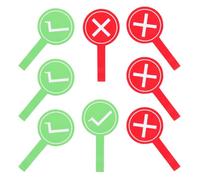 DOITOOL Set 8 Pagaie del Giudice Rosse e Verdi per Vero o Falso, Cartelli Segnaletici Riutilizzabili per Voto Interattivo in Classe, Materiale Leggero e Resistente per Giochi Educativi