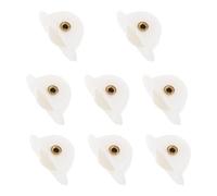 DOITOOL Set 8 Pezzi Pulegge in Plastica per Porte Scorrevoli Frigorifero, Ruote Cuscinetto per Mobili Isola e Congelatori Orizzontali, Accessori per Vetrine e Uso Professionale