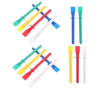 DOITOOL Set da 15 Pezzi Spalmatore di Colla Flessibile per Artigianato in Pelle, Applicatore Portatile Ergonomico per Colla Epossidica, Raschietti Riutilizzabili per Lavori Fai da Te