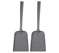 DOITOOL Set da 2 Pale per Cenere e Carbone in Ferro Leggere e Pratiche Vanga da Fattoria Design Ergonomico per Uso Domestico e Esterno Strumenti per Stufa e Barbecue