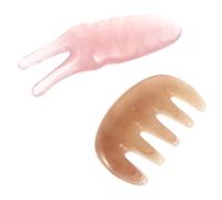 DOITOOL Set da 2 Pezzi Strumento di Massaggio Multifunzionale in Resina Pettine a 5 Denti e Forchetta a Y per Tonificare la Pelle e Migliorare L'elasticità