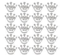 DOITOOL Set da 20 Spille Mini Corone a Forma di Tiara in Lega Resistente, Spilla a Corona Elegante e Leggera, Accessorio Moda per Abiti da Donna e Uomo, per Eventi Formali e Feste