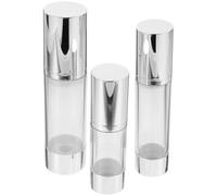 DOITOOL Set da 3 Bottiglie Ricaricabili per Cosmetici da Viaggio 80ml 50ml 30ml in As e Pp Pompa Vuoto Antigoccia e Protezione da Inquinamento