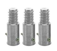 DOITOOL Set da 3 Connettori Filettati per Manici di Scopa in Lega di Alluminio e Ferro, Design Salvaspazio, Compatibilità Versatile per Pulizia Industriale e All'aperto