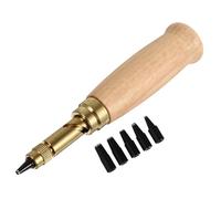 DOITOOL Set da 6 Punzoni per Pelle in Lega di Acciaio, Perforatrice per Pelle per Cinture Fai da Te, Strumenti per Punzonatura Fori da 1,5 a 4 Mm, Adatti per Lavorazioni su Borse e Abbigliamento