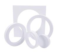 DOITOOL Set di Puntelli Cubi Geometrici in Schiuma Eva Bianco per Fotografia di Prodotti Cosmetici e Cibo, Resistenti All'acqua e Leggeri per Sfondo Fotografico