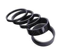 DOITOOL Set Distanziali per Cuffie Bici in Fibra di Carbonio, Distanziatori per Forcella Sterzo Spessori 3/5/10 Mm per Adattare Manubrio, Accessori Ciclismo per Serie Sterzo Sportive