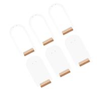 DOITOOL Set Espositore per Orecchini da Tavolo in Acrilico e Legno Base Stabile, Organizer per Gioielli e Supporto Porta Orecchini da Banco, per Vetrine e Uso Personale