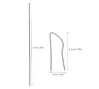 DOITOOL Set Punte per Pirografia a Legna in Metallo ad Alta Impedenza 26 Pezzi Punte di Ricambio Diametro 1Mm e Lunghezza 70Mm Accessori per Utensili Pirografia Fai da Te e Lavorazione