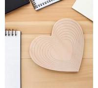 DOITOOL Set Stampi a Cuore per Ceramica in Legno Robusto Guida Concentrica per Modellatura Uniforme di Piastre di Argilla Utensili Fai da Te per Ceramica Artigianale per Studi e Scuole