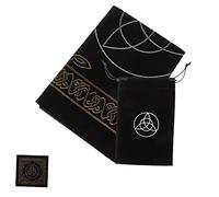 DOITOOL Set Tovaglia Dei Tarocchi Con Motivo Tre Fasi Lunari 500x500 Mm Di Velluto Resistente Tovaglia Per Altare Divinatorio e Borsa Porta Carte Per Pratiche Rituali e Divinazione