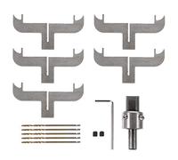 DOITOOL Set Utensili per Lavorazione Legno Frese ad Anello, Punte Trapano per Braccialetti e Cerchi, Kit Accessori per Modanature Legno Fai da Te