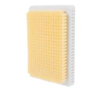 DOITOOL Spazzola la Schiena da Doccia Beige in Plastica Supporto Adesivo Antiscivolo, Risparmia ed Energia, Accessorio per Bagno a Parete