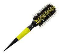 DOITOOL Spazzola Rullo per Chioma Portatile Setole di Cinghiale e Nylon, Manico Antiscivolo in Legno e Alluminio, Pratica lo Styling a Casa in Viaggio