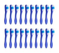 DOITOOL Spazzolino da Denti in Plastico e Nailon Portatile per Detenuti 20 Pezzi Manico Corto Anti Autolesionismo per Strutture Correttive e Prigioni