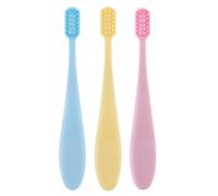 DOITOOL Spazzolino da Manico Portatile Antiscivolo 2 Confezioni per Set 6 Setole Morbide in Pp e Pulizia Quotidiana per Primi Dentini