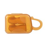 DOITOOL Spazzolino Dito Silicone e Neonati, Design Doppia Faccia Setole e Massaggiatore Gengive Arancia, Pulizia Orale Delicata e Abitudini Sane