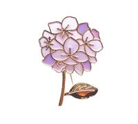 DOITOOL Spilla da Donna in Lega Porpora Smalto a Forma di Fiore Elegante e Semplice, Resistente alla Deformazione, Comoda da Indossare per Sciarpe e Cappotti