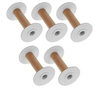 DOITOOL Spolette per Cucito Rotazione Regolare Bianco 5 Pezzi in Carta e Plastica e Design Pratico per Progetti di Cucito e Ricamo