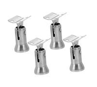 DOITOOL Staffa Colonna Corrimano in Acciaio Inossidabile 4 Pezzi Testa Mobile, Resistente All'usura e Design Moderno per Scale e Ringhiere di Sicurezza