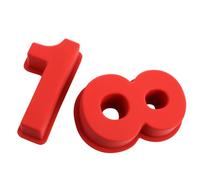 DOITOOL Stampi Numerici per Torta in Silicone 2 Pezzi Stampo da Forno Antiaderente Flessibile Resistente al Calore per Decorazioni di Compleanno Adatti a Cottura e Panificazione