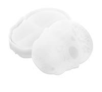 DOITOOL Stampo in Silicone a Forma di Teschio Bianco per Contenitore Pratico e Conveniente Tema Halloween Struttura Semplice per Decorazioni Fai-da-te