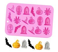 DOITOOL Stampo in Silicone per Cioccolato di Halloween Design a Tema, Facile da Usare e Pulire, per Dolci Fai da Te e Decorazioni Festive