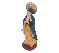 DOITOOL Statua Miniatura della Madre Benedetta in Resina per Decorazione da Tavolo Scultura Sacra Piccola Figurina Cattolica per Casa Ufficio e Chiesa Ornamento Religioso Natalizio