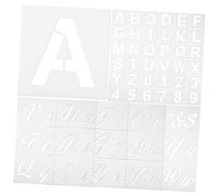 DOITOOL Stencil Numeri e Lettere Vari Stili Modelli per Disegno Pittura di Stencil per Lavoretti Artistici Fai da Te Adatto Album Fotografici