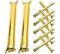 DOITOOL Sticksthunder - Bastoncini a testa rotonda per creatori di rumore, 24 pezzi gonfiabili per appassionati di calcio ed eventi sportivi, strumenti metallici per battere gli Stati Uniti, Messico