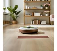 DOITOOL Striscia di Soglia in Legno Altezza per Porte Interne Pedana per Robot Aspirapolvere e Sedie Rotelle Striscia di Transizione per Pavimento Lunga