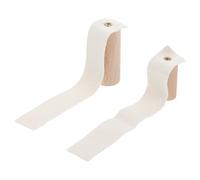DOITOOL Strumenti per Rifinire Argilla in Ceramica 2 Pezzi Manico in Legno, Accessori per Modellare e Lucidare Ceramica, Utensili per Bordi Lisci e Texture Professionale per Artisti
