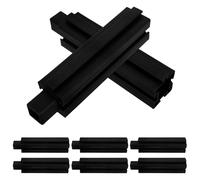 DOITOOL Supporti per Aiuola Rialzata 8 Pezzi in Plastica Grigia, Piedini per Fioriere da Balcone, Accessori Modulari per Giardinaggio Domestico e Orto Rialzato, Montaggio Semplice