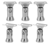 DOITOOL Supporti per Corrimano e Design Elegante 6 Pezzi in Acciaio Inossidabile Elevata Resistenza per Decorazione Ringhiera Scale Interne