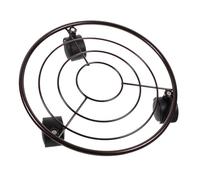 DOITOOL Supporto in Metallo per Piante Ruote, Portavaso Sottobicchieri per Vasi da Giardinaggio, Caddie Mobile per Interno ed Esterno Vassoio Raccoglitore D’Acqua, per Balcone