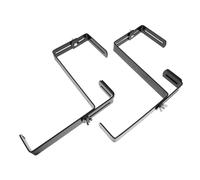 DOITOOL Supporto per Fioriere da Balcone in Ferro Regolabile Portavasi Decorativo per Piante e Fiori Staffe Resistenti con Ancoraggi per Corrimano per Giardino e Spazi Esterni