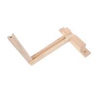 DOITOOL Supporto per Lampada a Sospensione in Legno Naturale Pieghevole, Staffa da Parete Regolabile per Applique, Portalampada in Legno per Soggiorno Rustico e Angolo Lettura