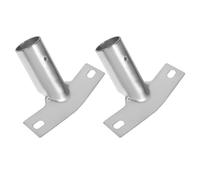 DOITOOL Supporto per Manico di Scopa in Ferro Argento 2 Pezzi Connettore Filettato per Migliorare L'efficacia della Pulizia e Compatibilità Versatile