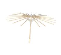 DOITOOL Supporto per Ombrello in Bambù Beige Struttura Fai-da-te Resistente alle Intemperie, Cornice Elegante per Parasole di Carta per Decorazioni e Attività Educative