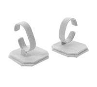 DOITOOL Supporto per Orologio a Forma di C 2 Pezzi in Velluto Elegante e Compatto, Espositore Decorativo per Gioielli e Bracciali per Desktop e Negozio
