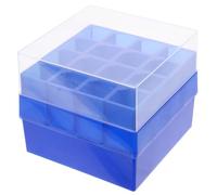 DOITOOL Supporto per Provette da Centrifuga 16x50ml in Plastica Blu per Congelatore Ispezione Visiva per Ricerca Scientifica e Scuole