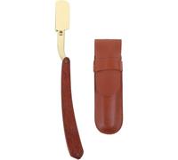 DOITOOL Supporto per Rasoio Manuale da Uomo in Metallo con Custodia in Pelle, Design Snello e Facile da Installare, Accessorio per e Uso Domestico