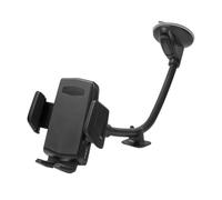 DOITOOL Supporto per Telefono da Auto Ventosa, Navigazione, Silicone Nero | Smartphone, Visione GPS in Viaggio, Mantiene il Telefono Visibile, Stile Semplice, per Conducenti